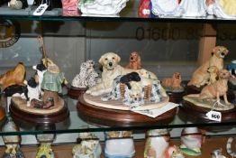 A COLLECTION OF BORDER FINE ARTS AND OTHER DOG ORNAMENTS, to include a Border Fine Arts '