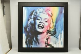 JEN ALLEN (BRITISH CONTEMPORARY) 'THE SHOW GIRL' a portrait of Marilyn Monroe, limited edition print