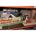 ADVERTISING AND GENERAL EPHEMERA, to include a vintage Twiggy mannequin head, Hollands toffee tin in