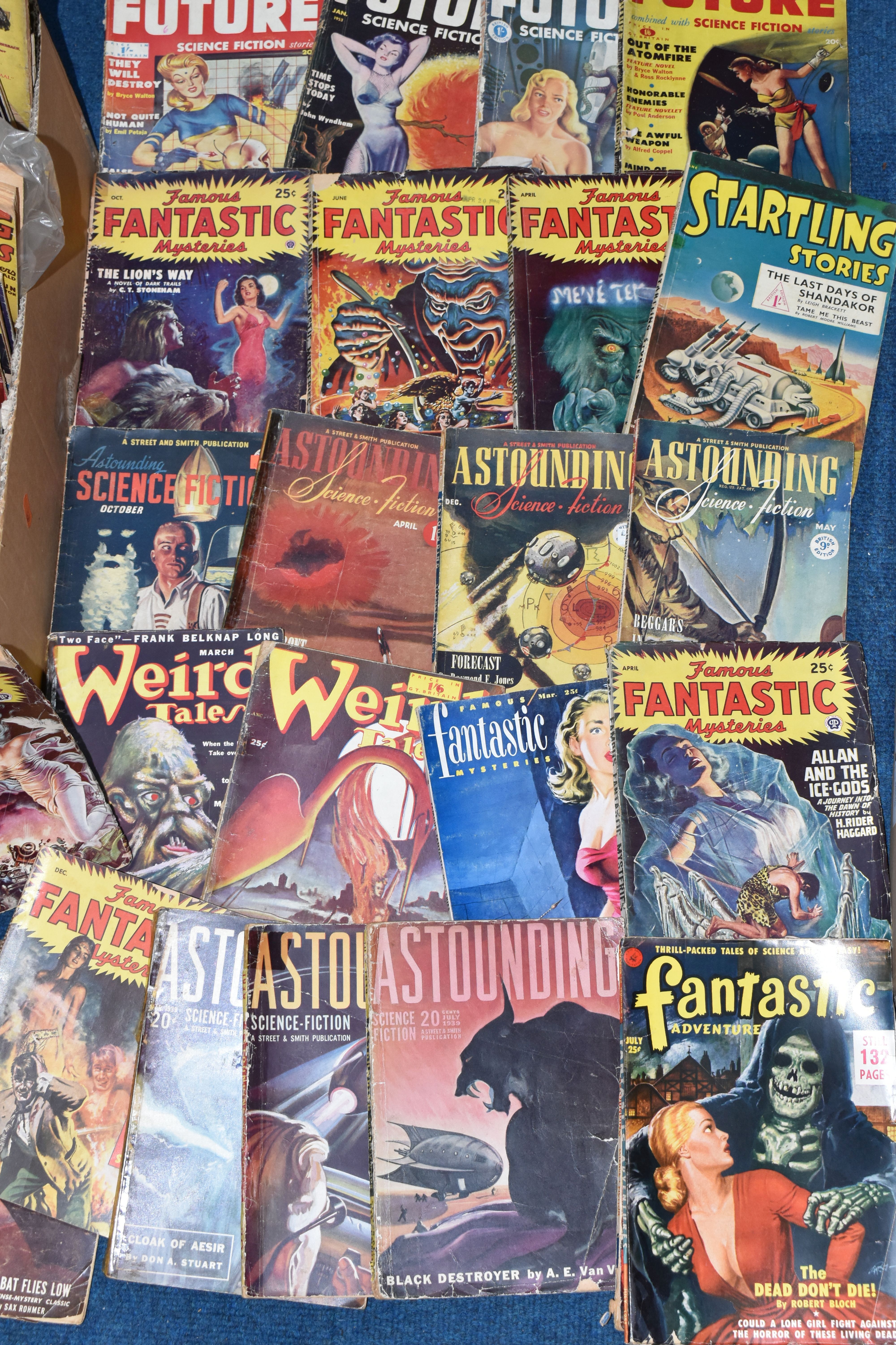 One Box of over 100 SCIENCE FICTION MAGAZINES dating from the 1930's - 1960's, titles include - Image 2 of 3