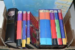 ROWLING; J.K, Harry Potter titles comprising a box set of the 1st four books in the series, two