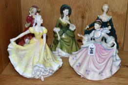 FIVE ROYAL DOULTON FIGURINES, comprising Rebecca HN2805, Ninette HN2379 (minor chipping to
