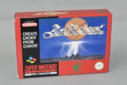 ACT RAISER NINTENDO SNES GAME, PAL version, includes the box and manual, game is in working