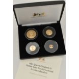 A 2021 GOTHIC GOLD 22CT PROOF 4-COIN COLLECTION, to include all Alderney double Sovereign 16 gram,