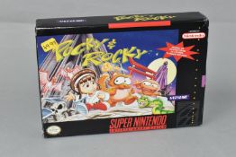 POCKY & ROCKY NINTENDO SNES GAME, NSTC version, game is not in working condition, but includes the