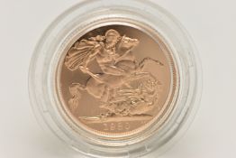 ROYAL MINT FULL GOLD PROOF SOVEREIGN COIN QUEEN ELIZABETH II 1980, .916 fine, 7.98 gram, 22.05mm,