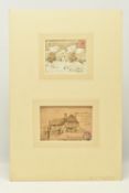 DR REGINALD BROWN (CIRCA 1868-1940) TWO LANDSCAPE STUDIES ON ENVELOPES, the first depicts St