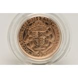 ROYAL MINT FULL GOLD PROOF SOVEREIGN COIN QUEEN ELIZABETH II 1979, 500th Anniversary coin, .916