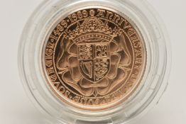 ROYAL MINT FULL GOLD PROOF SOVEREIGN COIN QUEEN ELIZABETH II 1979, 500th Anniversary coin, .916