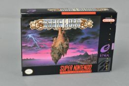 BRAIN LORD NINTENDO SNES GAME, NSTC version of a game that never released in PAL territories,