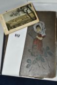 ONE ALBUM AND LOOSE containing approximately 216 early 20th century Postcards (Edwardian -WW1 era)