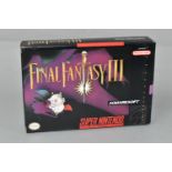 FINAL FANTASY III (VI) NINTENDO SNES GAME, NSTC version of a game that never released in PAL