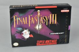 FINAL FANTASY III (VI) NINTENDO SNES GAME, NSTC version of a game that never released in PAL