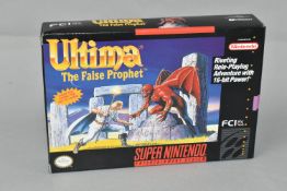 ULTIMA VI: THE FALSE PROPHET NINTENDO SNES GAME, NSTC version of a game that never released in PAL