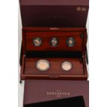 A BOXED ROYAL MINT 'THE SOVEREIGN 2019 FIVE-COIN GOLD PROOF SET'