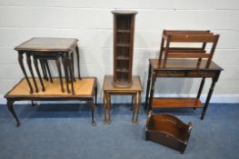 A SELECTION OF OCCASIONAL FURNITURE, to include two nest of tables, a rectangular coffee table, side