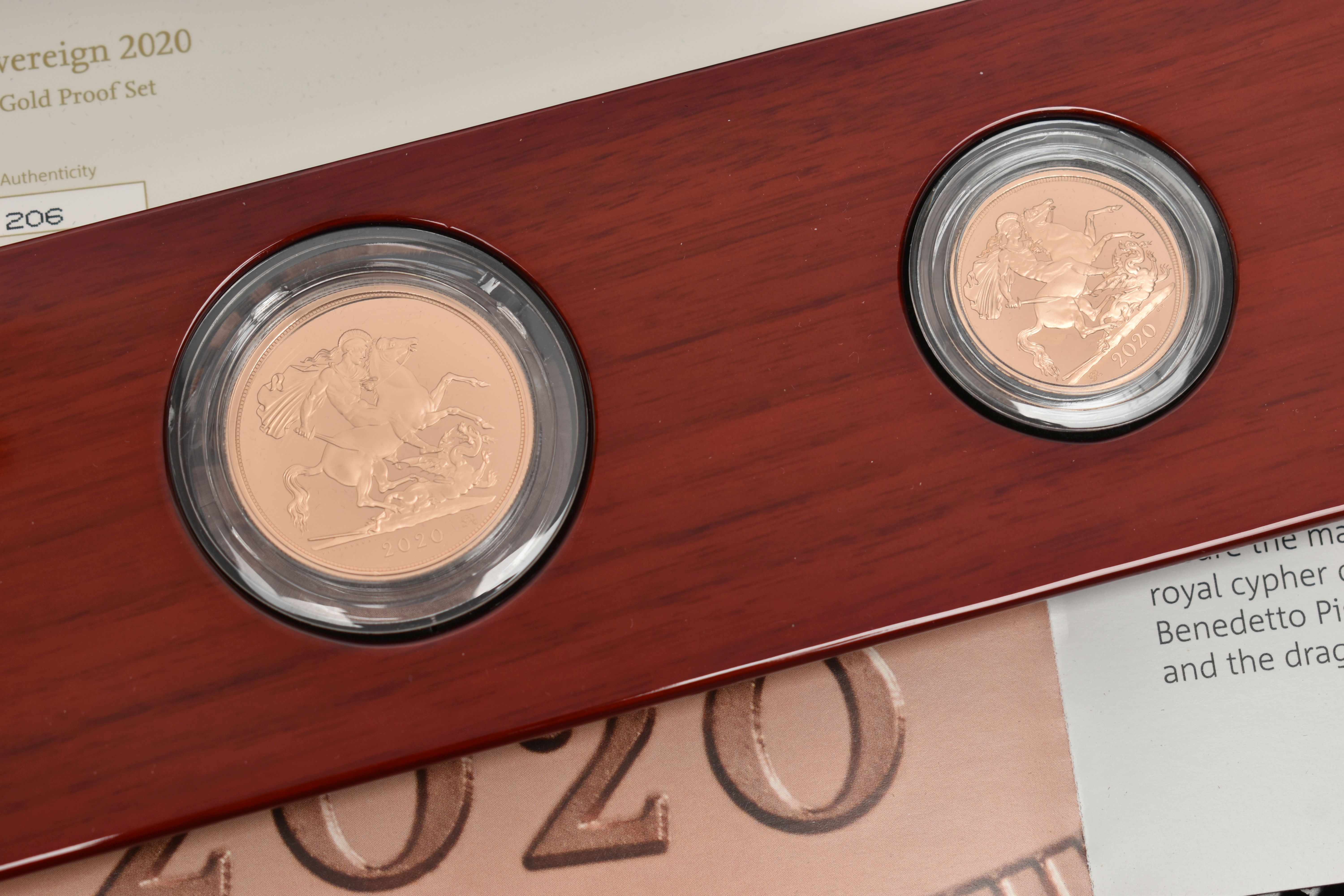A BOXED ROYAL MINT 'THE SOVEREIGN 2020 FIVE-COIN GOLD PROOF SET' - Image 2 of 5
