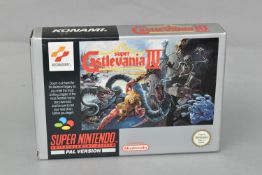 SUPER CASTLEVANIA IV NINTENDO SNES GAME, PAL version, includes the box and manual, game is in