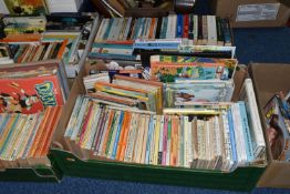 FIVE BOXES OF BOOKS & GUIDES comprising 240+ miscellaneous book titles in hardback and paperback