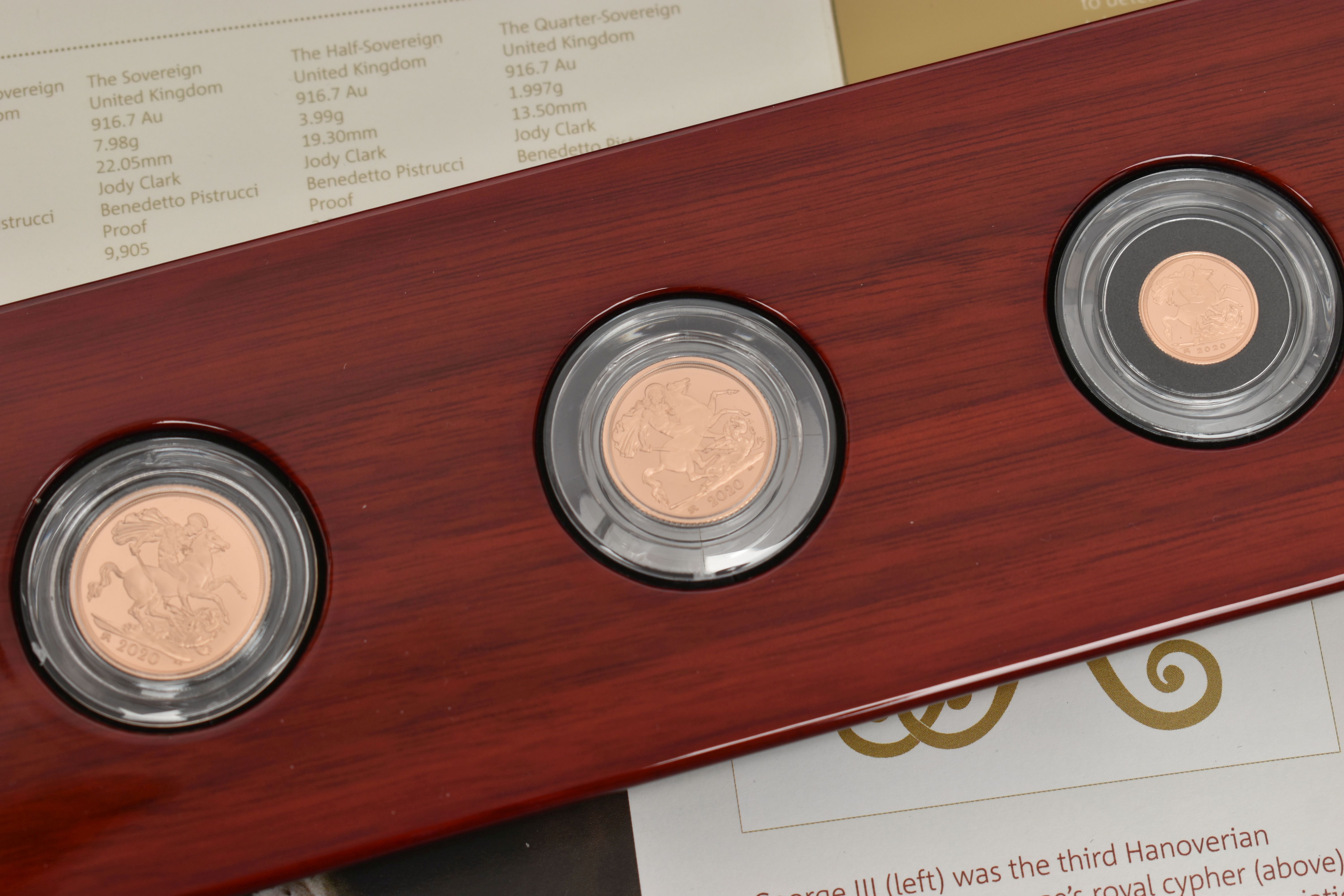 A BOXED ROYAL MINT 'THE SOVEREIGN 2020 FIVE-COIN GOLD PROOF SET' - Image 4 of 5