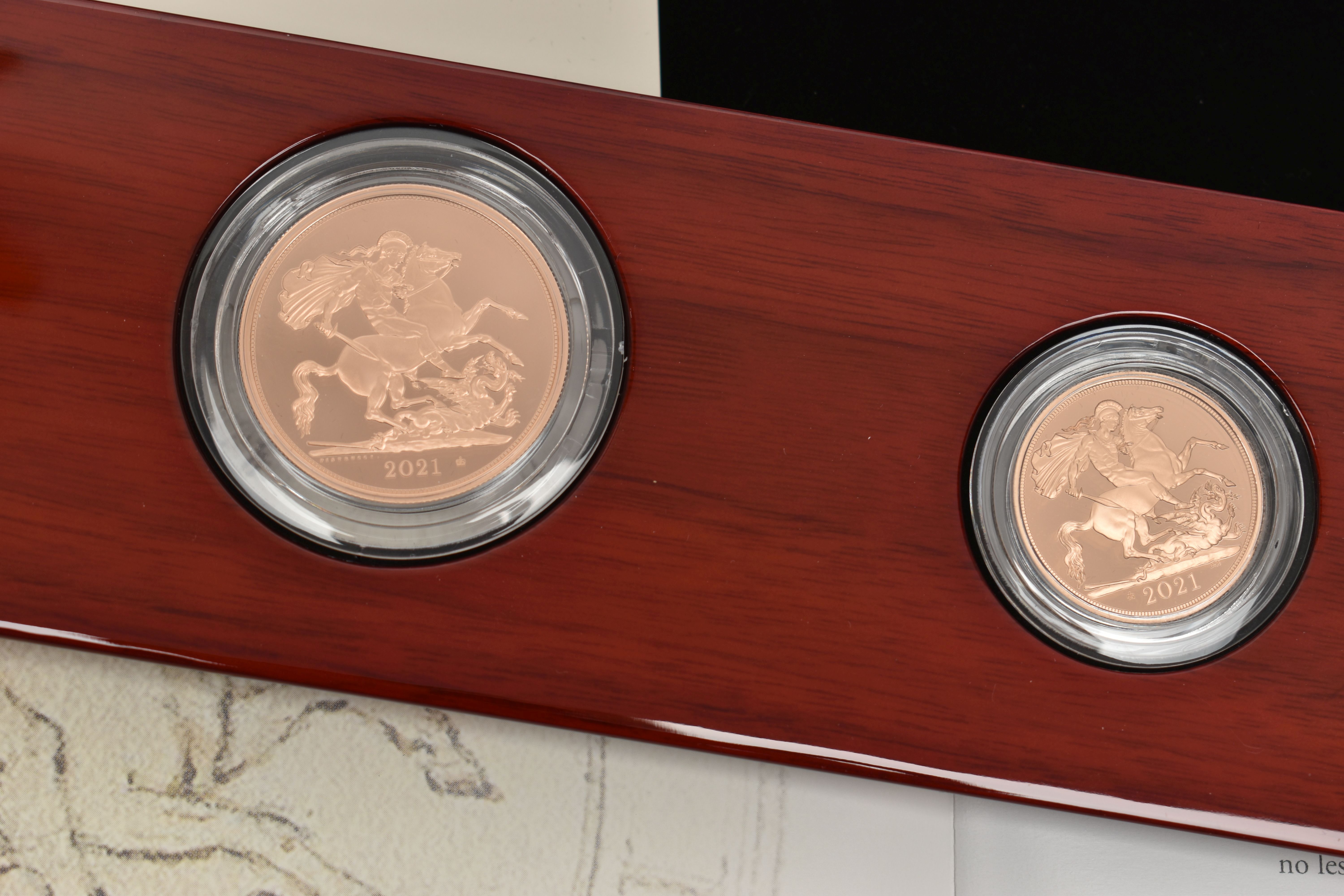 A BOXED ROYAL MINT 'THE SOVEREIGN 2021 FIVE-COIN GOLD PROOF SET' - Image 2 of 5