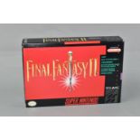 FINAL FANTASY II (IV) NINTENDO SNES GAME, NSTC version of a game that never released in PAL