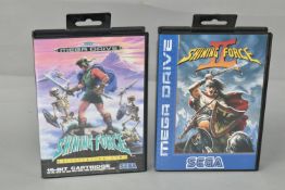 SHINING FORCE 1 & 2 SEGA MEGADRIVE GAMES, PAL versions, includes the boxes, both games are in