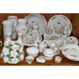 A COLLECTION OF AYNSLEY GIFTWARES, in mainly Cottage Garden pattern, to include a wall clock, two