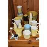 A COLLECTION OF HORNSEA POTTERY, to include a slipware vase by John Clappison, height 23.5cm (