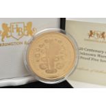 A BOXED 2020 CENTENARY OF THE UNKNOWN WARRIOR GOLD PROOF FIVE SOVEREIGN COIN