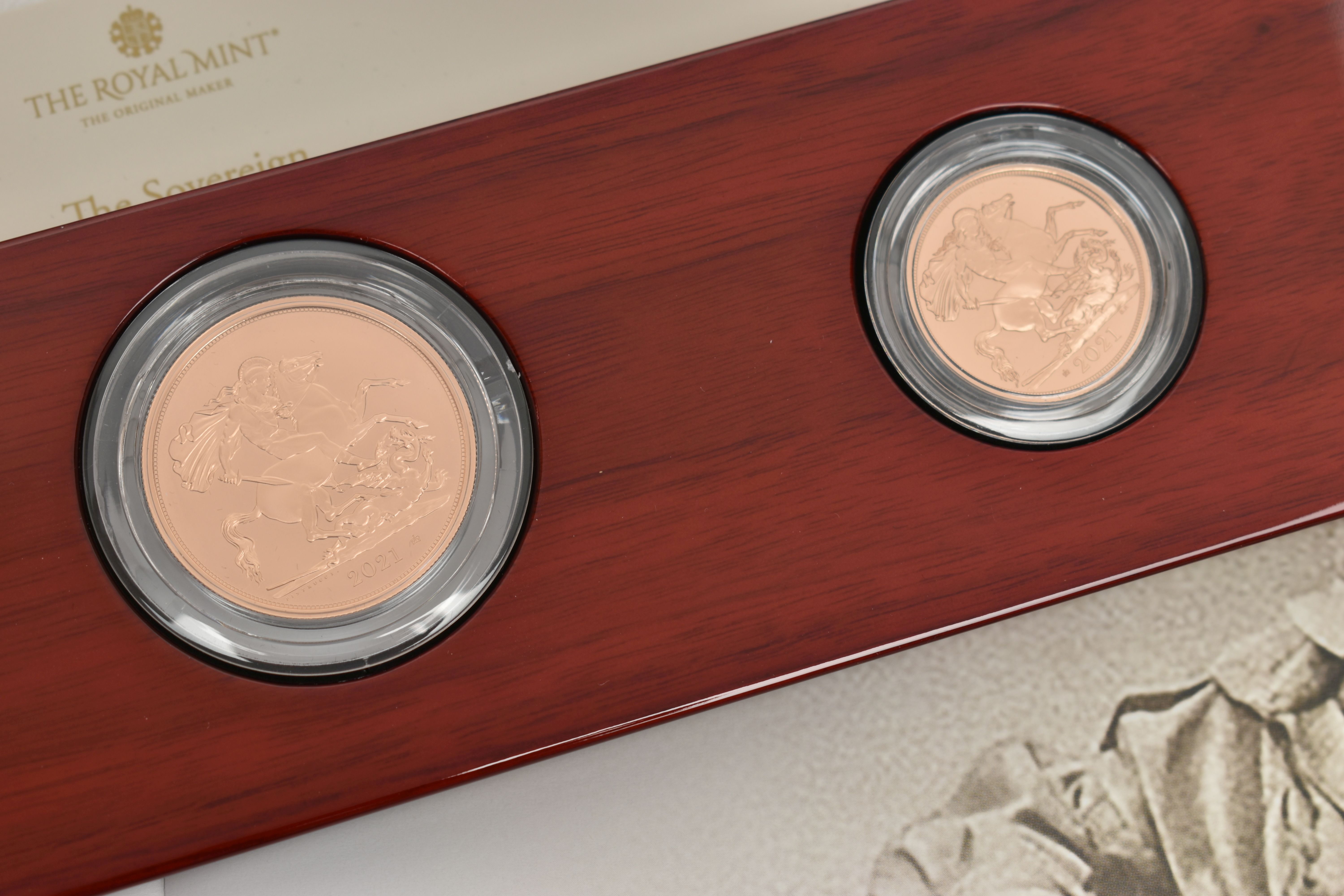 A BOXED ROYAL MINT 'THE SOVEREIGN 2021 FIVE-COIN GOLD PROOF SET' - Image 3 of 5