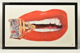 RORY HANCOCK (BRITISH 1987) 'ROCK CANDY', a signed limited edition print of a diamond ring in a