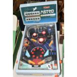 A 1980'S TOMY ASTRO SHOOTER PINBALL GAME, not tested as missing power lead and transformer, playworn