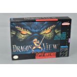 DRAGON VIEW NINTENDO SNES GAME, NSTC version of a game that never released in PAL territories,