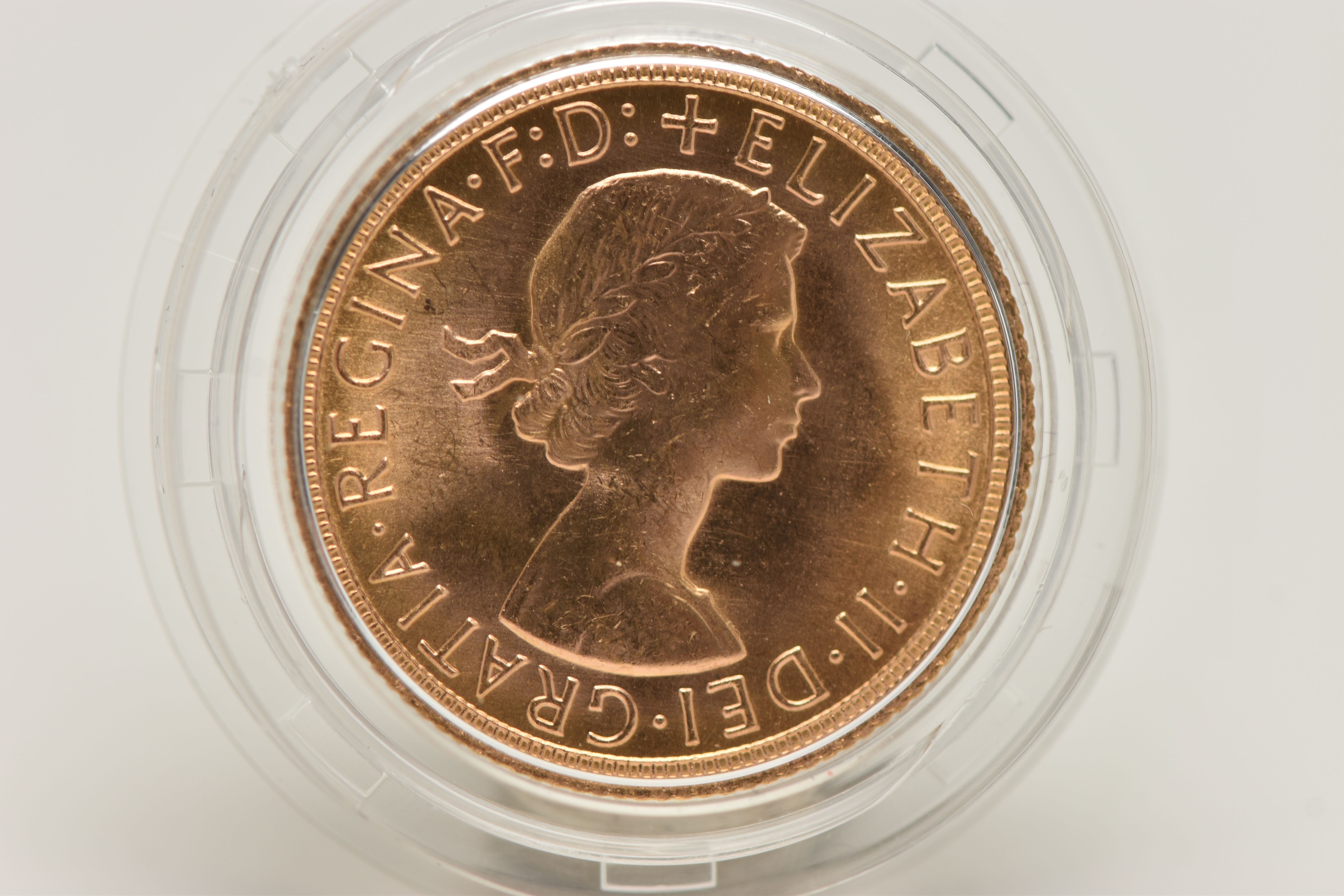 ROYAL MINT FULL GOLD SOVEREIGN COIN QUEEN ELIZABETH II 1966, .916 fine, 7.98 gram, 22.05mm, - Image 2 of 2