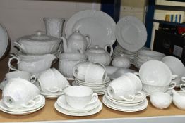 A SEVENTY SEVEN PIECE COALPORT COUNTRY WARE DINNER SERVICE, including one Wedgwood dish in a similar