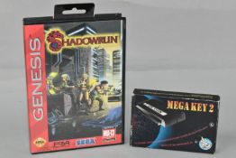 SHADOWRUN SEGA GENESIS GAME, NSTC version of a game that never released in PAL territories, includes