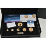 HATTONS OF LONDON THE CONCORDE 50TH ANNIVERSAY GOLD PROOF FIVE COIN SET, to include Twenty pound