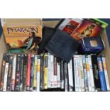 BOX OF VIDEOGAMES (ALMOST ENTIRELY FOR THE PC), games include Roller Coaster Tycoon (no box),