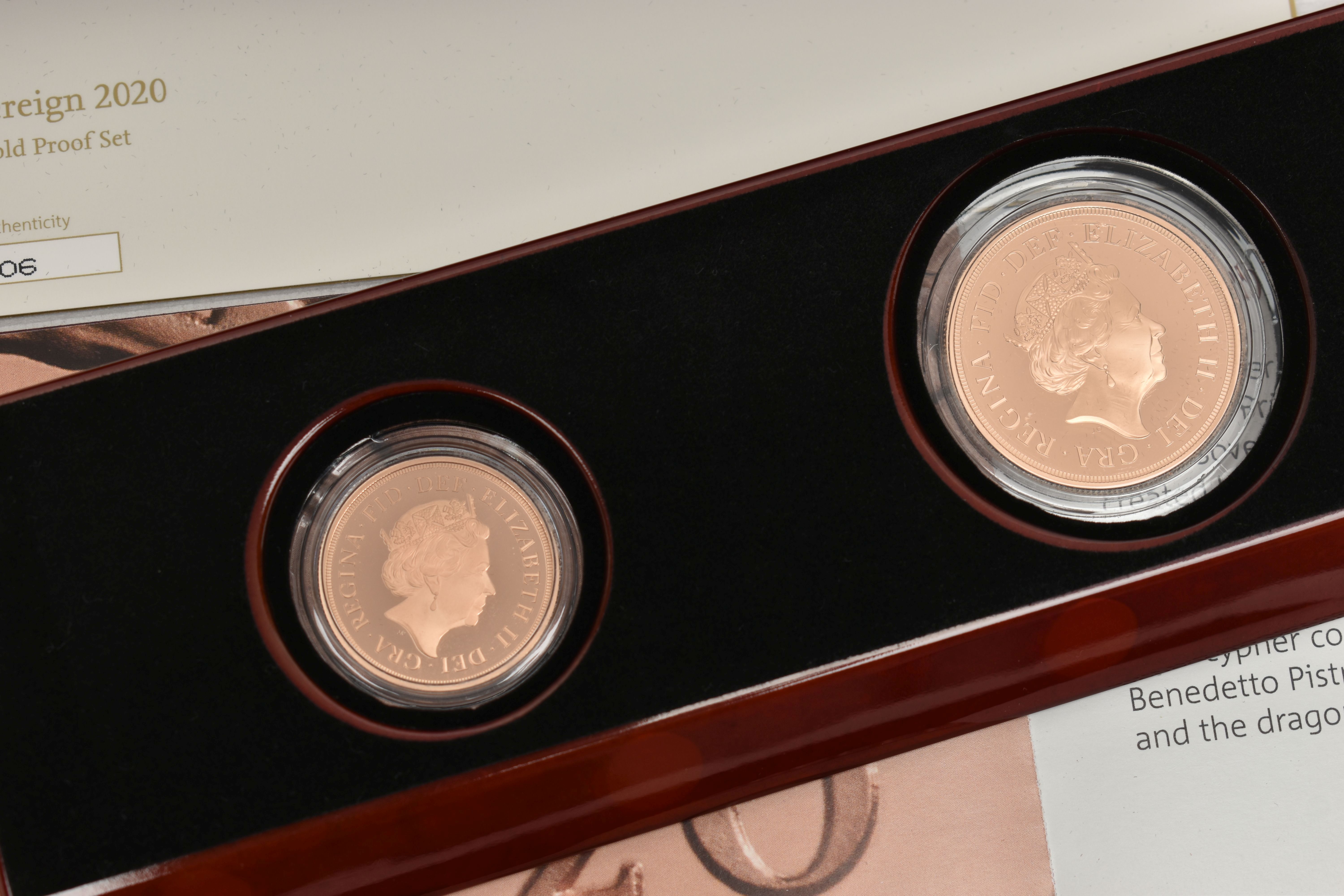 A BOXED ROYAL MINT 'THE SOVEREIGN 2020 FIVE-COIN GOLD PROOF SET' - Image 3 of 5