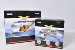 TWO BOXED LIMITED EDITION CORGI AVIATION ARCHIVE 1:72 DIE-CAST MODEL MILITARY AIRCRAFTS, the first a
