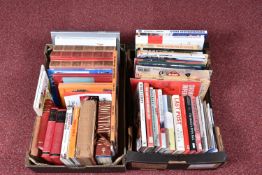 TWO BOXES OF BOOKS, MAGAZINES AND PAMPHLETS OF BRITISH MILITARY INTEREST,  titles include volumes