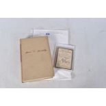 AN AIR RAID WARDEN POCKET BOOKLET, to a Hugh Wesley Corder, Little Dunmow, Chelmsford, on his