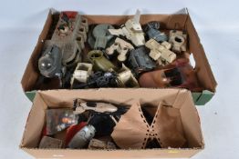 A QUANTITY OF UNBOXED AND ASSORTED VINTAGE KENNER STAR WARS VEHICLES, all in play worn condition,