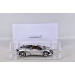 A BOXED SPARK MCLAREN 720S SPIDER BAJAHR 2019 1:18 MODEL VEHICLE, Supernova silver, numbered