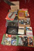 A LARGE QUANTITY OF BOXED AND UNBOXED OO AND HO GAUGE MODEL RAILWAY LINESIDE BUILDINGS, ACCESSORIE