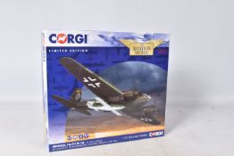 A BOXED LIMITED EDITION CORGI AVIATION ARCHIVE HEINKEL He111H-16 1:72 DIE-CAST MODEL MILITARY