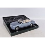 A BOXED PAULS MODEL ART MINICHAMPS BENTLEY AZURE 1:18 MODEL VEHICLE, numbered BL472, pale blue in