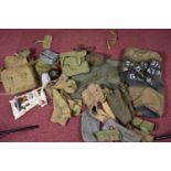 A LARGE SELECTION OF MILITARY RELATED EQUIPTMENT AND BAGS, included in this lot is a kit ideal for a