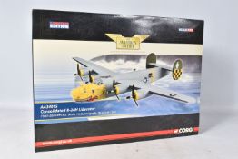 A BOXED LIMIED EDITION CORGI AVIATION ARCHIVE CONSOLIDATED B-24H LIBERATOR 1:72 MODEL MILITARY